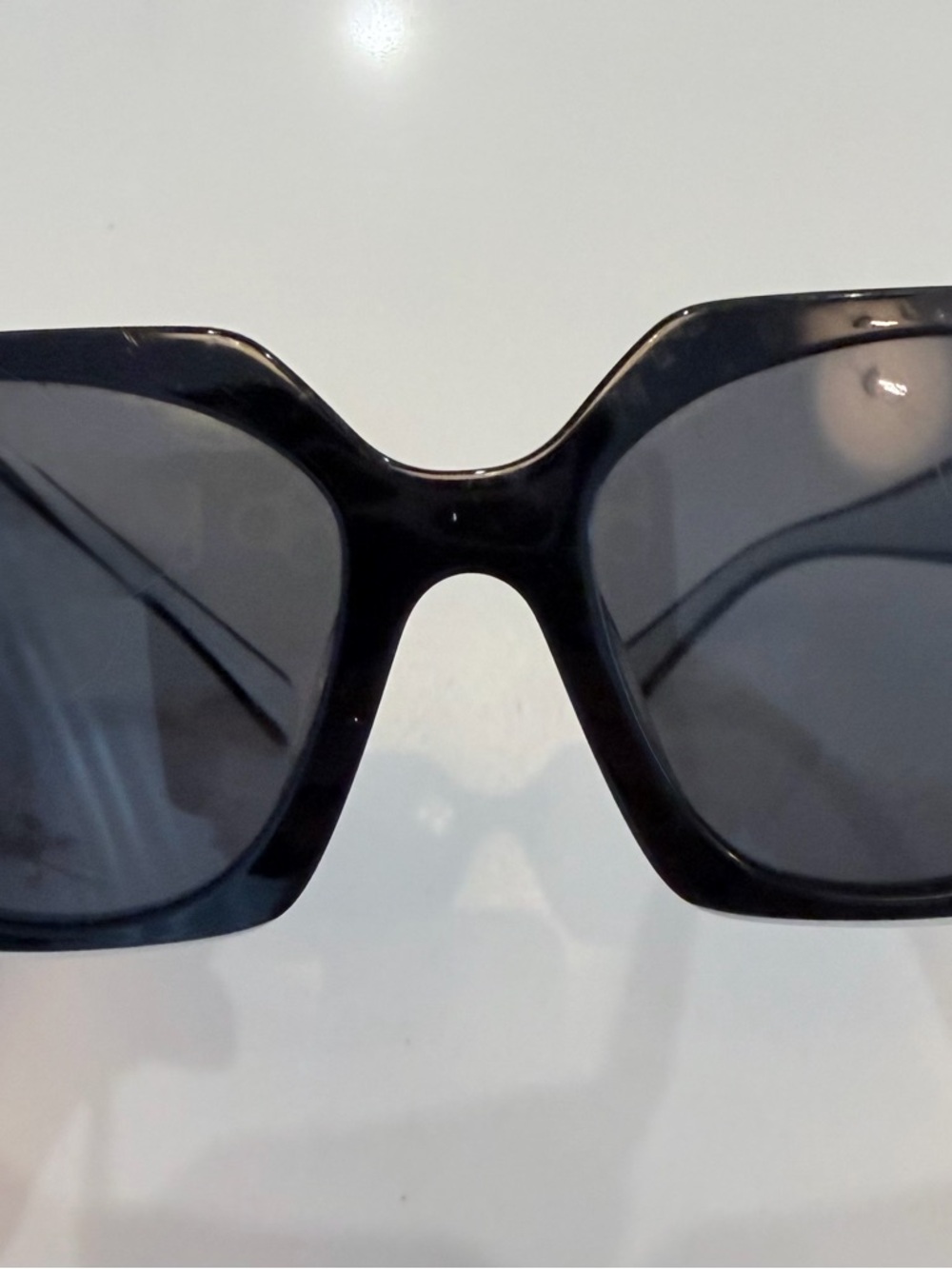 Prada Two-Tone Black & White Oversized Square Sunglasses - Picture 9 of 10